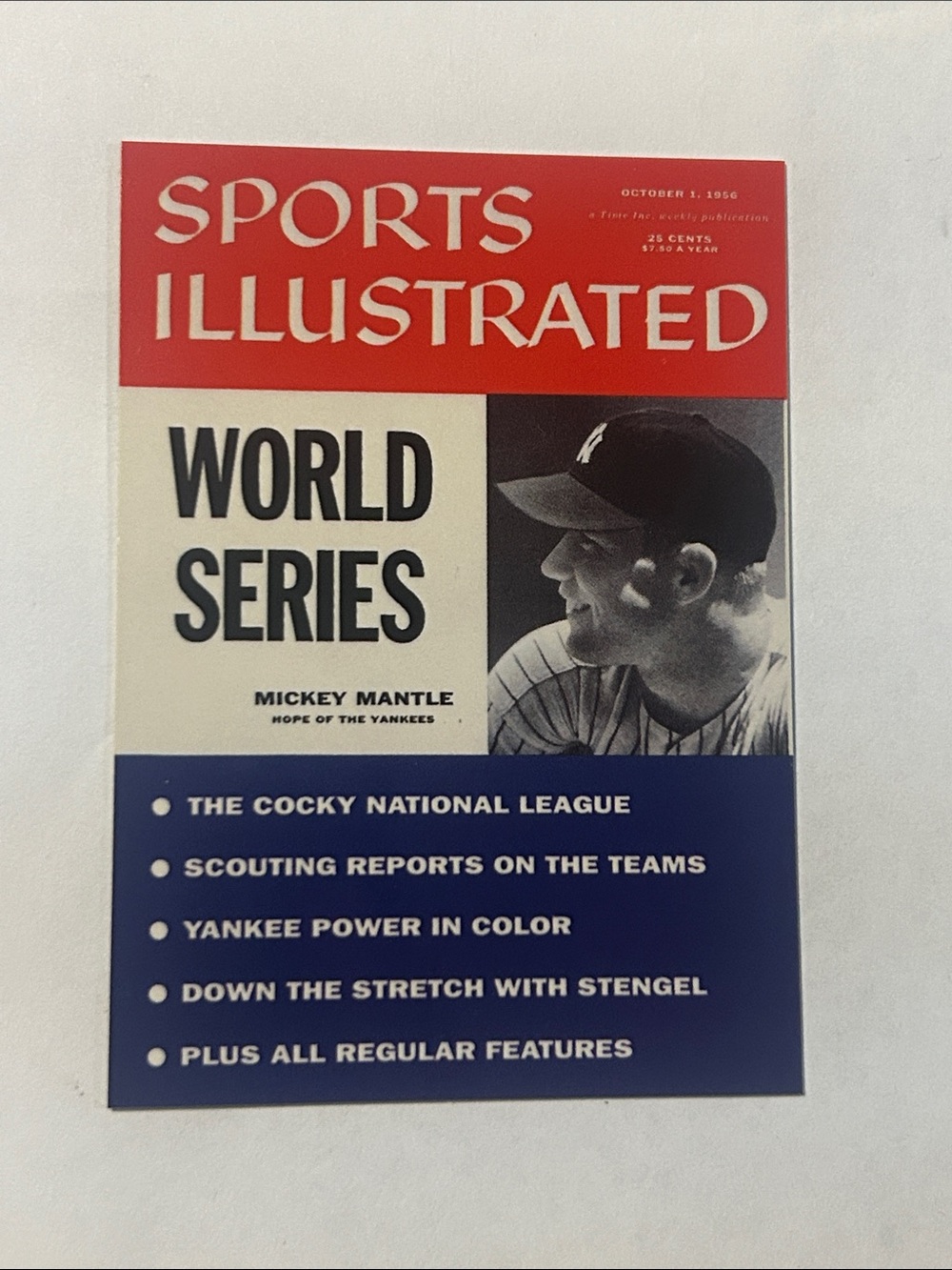 1998 Fleer World Series Fever Mickey Mantle #1 trading card